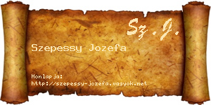 Szepessy Jozefa névjegykártya